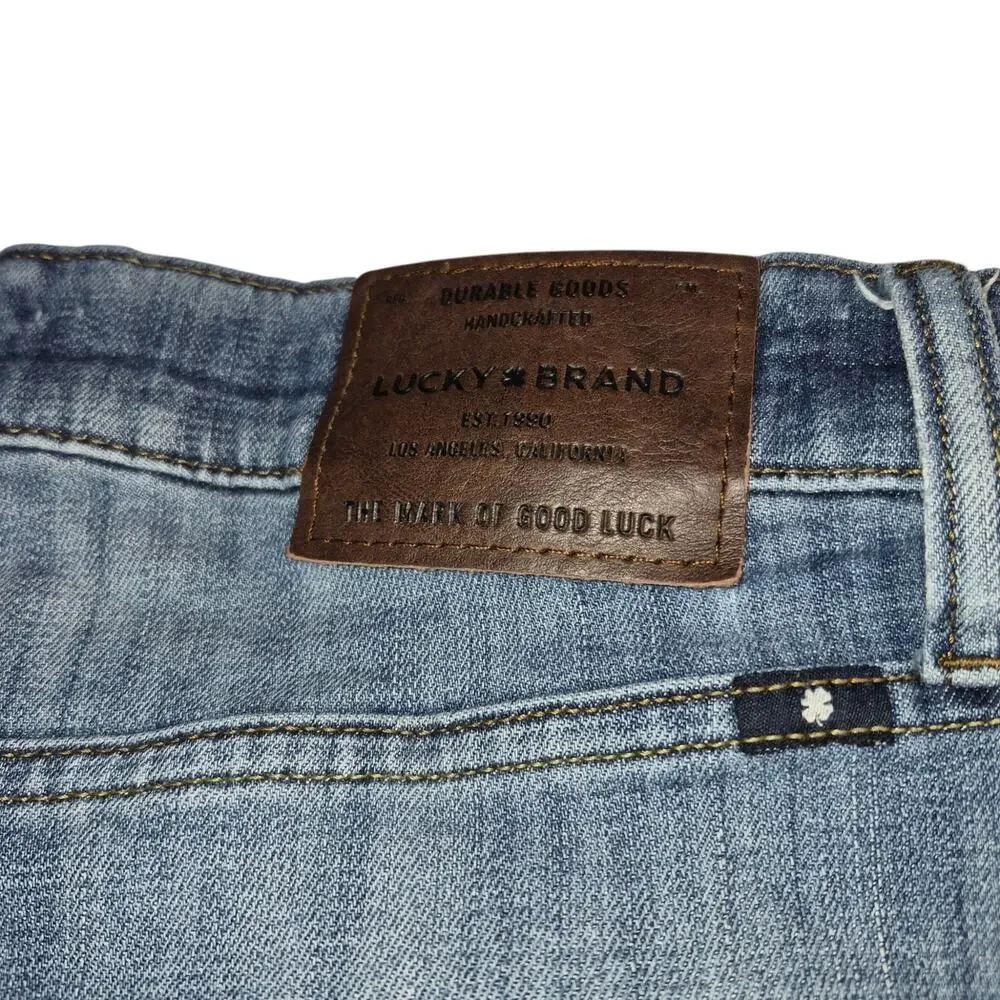 Lucky Brand 410nAthletic Slim Men's Slightly Distressed Denim Jeans 32 x 30